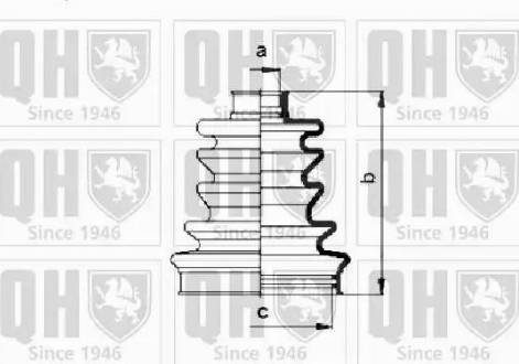 Quinton Hazell QJB683 - Paljekumi, vetoakseli inparts.fi