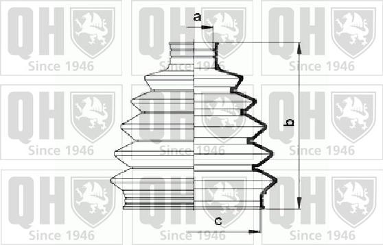 Quinton Hazell QJB873 - Paljekumi, vetoakseli inparts.fi