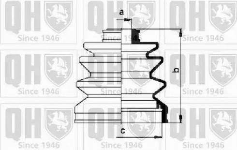 Quinton Hazell QJB268 - Paljekumi, vetoakseli inparts.fi