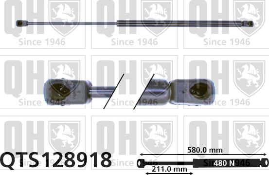 Quinton Hazell QTS128918 - Kaasujousi, tavaratila inparts.fi