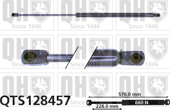 Quinton Hazell QTS128457 - Kaasujousi, tavaratila inparts.fi