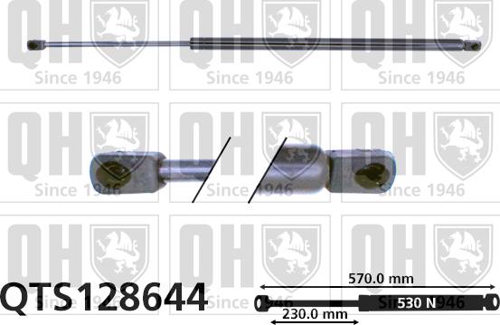 Quinton Hazell QTS128644 - Kaasujousi, tavaratila inparts.fi