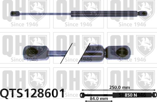 Quinton Hazell QTS128601 - Kaasujousi, konepelti inparts.fi