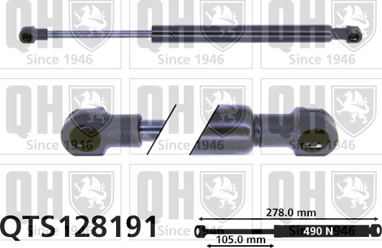 Quinton Hazell QTS128191 - Kaasujousi, tavaratila inparts.fi