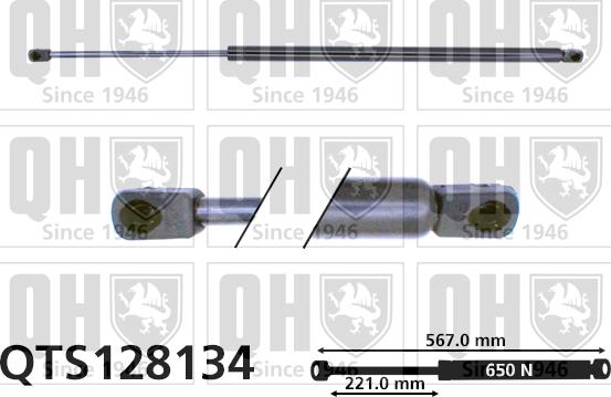 Quinton Hazell QTS128134 - Kaasujousi, tavaratila inparts.fi