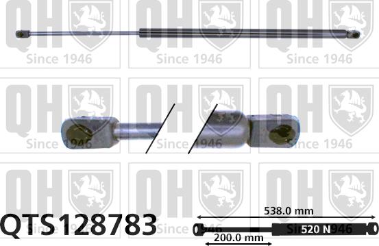 Quinton Hazell QTS128783 - Kaasujousi, tavaratila inparts.fi