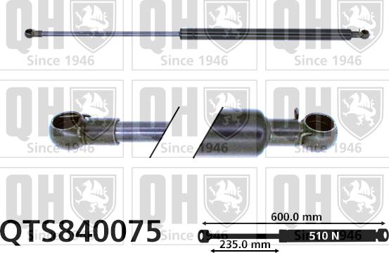 Quinton Hazell QTS840075 - Kaasujousi, tavaratila inparts.fi