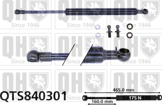 Quinton Hazell QTS840301 - Kaasujousi, tavaratila inparts.fi