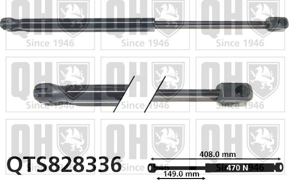 Quinton Hazell QTS828336 - Kaasujousi, tavaratila inparts.fi