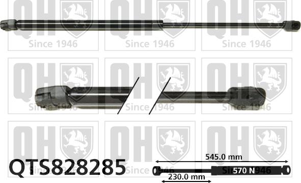 Quinton Hazell QTS828285 - Kaasujousi, tavaratila inparts.fi