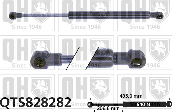 Quinton Hazell QTS828282 - Kaasujousi, tavaratila inparts.fi