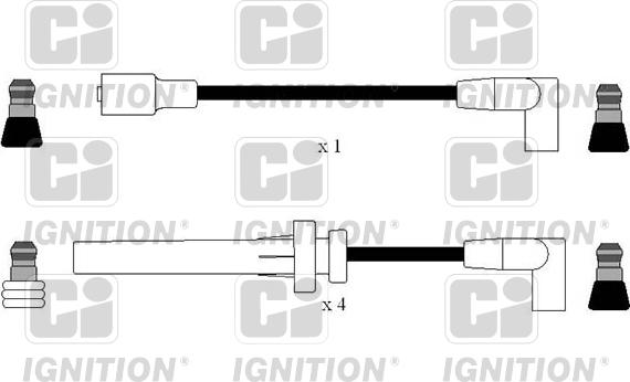 Quinton Hazell XC1167 - Sytytysjohtosarja inparts.fi