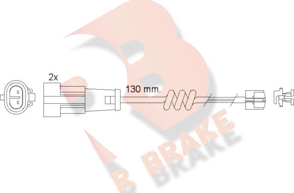 R Brake 610469RB - Kulumisenilmaisin, jarrupala inparts.fi