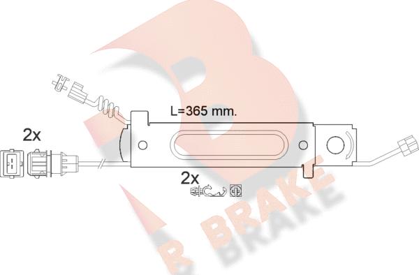 R Brake 610485RB - Kulumisenilmaisin, jarrupala inparts.fi