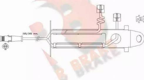 R Brake 610428RB - Kulumisenilmaisin, jarrupala inparts.fi