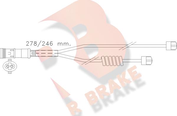 R Brake 610302RB - Kulumisenilmaisin, jarrupala inparts.fi