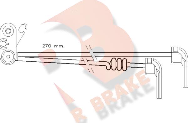 R Brake 610280RB - Kulumisenilmaisin, jarrupala inparts.fi