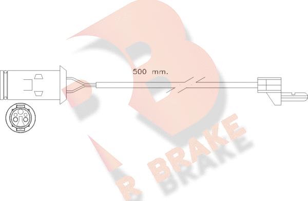R Brake 610222RB - Kulumisenilmaisin, jarrupala inparts.fi