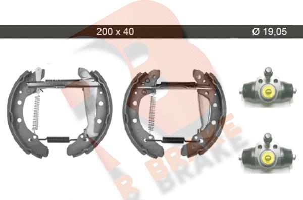 R Brake 79RBKT0003 - Jarrukenkäsarja inparts.fi