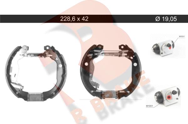 R Brake 79RBKT0140 - Jarrukenkäsarja inparts.fi