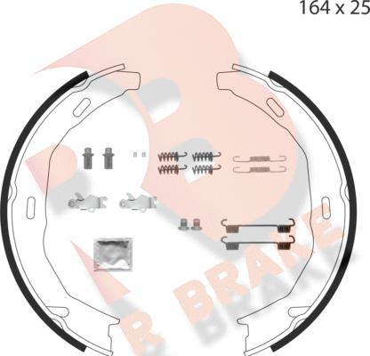 R Brake 79RBPB4014 - Jarrukenkäsarja, seisontajarru inparts.fi