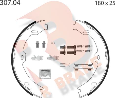 R Brake 79RBPB4013 - Jarrukenkäsarja, seisontajarru inparts.fi