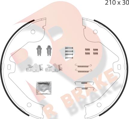 R Brake 79RBPB4028 - Jarrukenkäsarja, seisontajarru inparts.fi