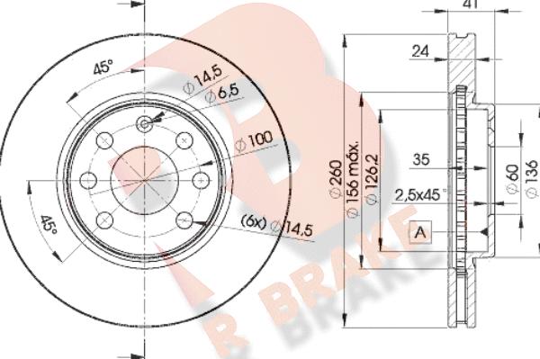 R Brake 78RBD29000 - Jarrulevy inparts.fi