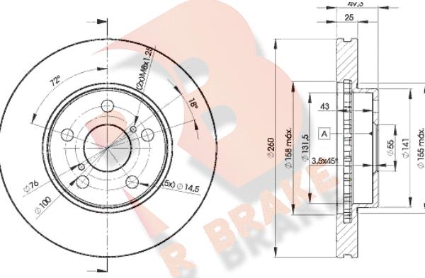 Kavo Parts BR-9396-C - Jarrulevy inparts.fi