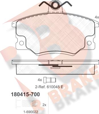 R Brake RB0415-700 - Jarrupala, levyjarru inparts.fi