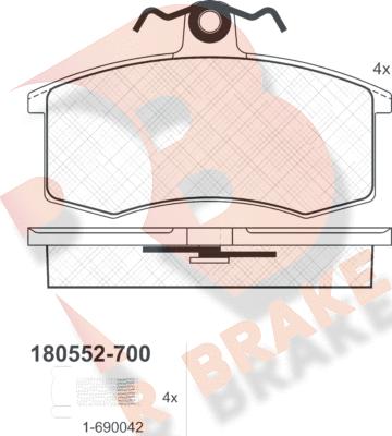 R Brake RB0552-700 - Jarrupala, levyjarru inparts.fi