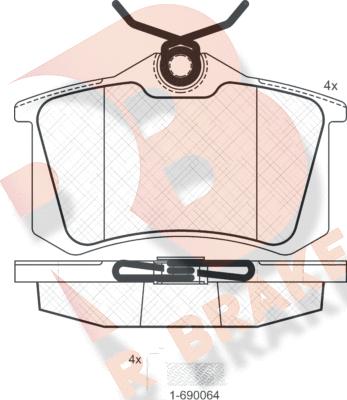 R Brake RB0697-703 - Jarrupala, levyjarru inparts.fi