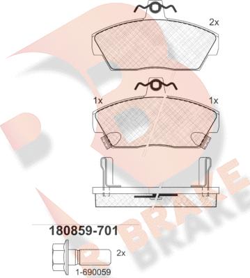 R Brake RB0859-701 - Jarrupala, levyjarru inparts.fi