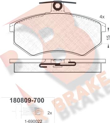 R Brake RB0809-700 - Jarrupala, levyjarru inparts.fi