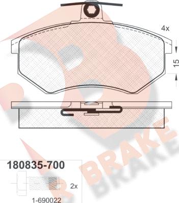 R Brake RB0835-700 - Jarrupala, levyjarru inparts.fi