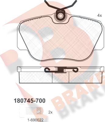 R Brake RB0745-700 - Jarrupala, levyjarru inparts.fi