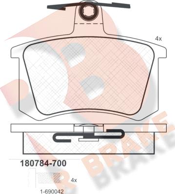 R Brake RB0784-700 - Jarrupala, levyjarru inparts.fi