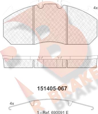 R Brake RB1405 - Jarrupala, levyjarru inparts.fi