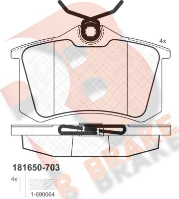 R Brake RB1650-703 - Jarrupala, levyjarru inparts.fi