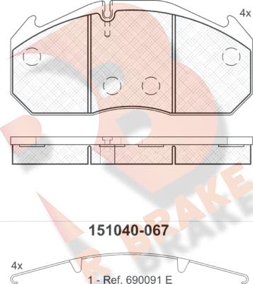 R Brake RB1040 - Jarrupala, levyjarru inparts.fi