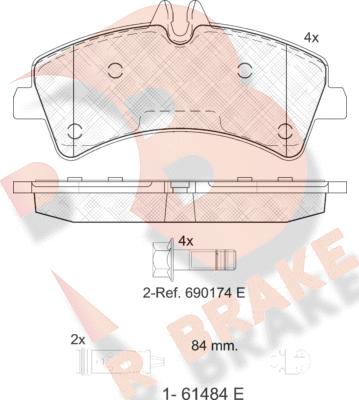 R Brake RB1849-203 - Jarrupala, levyjarru inparts.fi