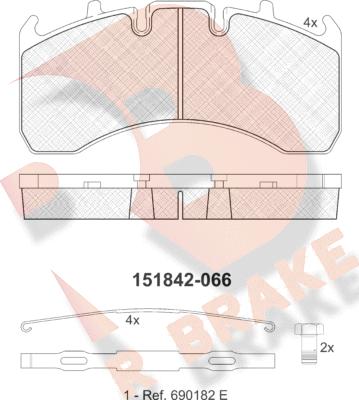 R Brake RB1842-066 - Jarrupala, levyjarru inparts.fi