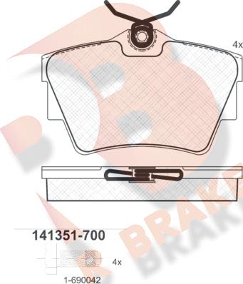 R Brake RB1351-700 - Jarrupala, levyjarru inparts.fi