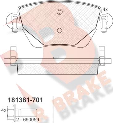 R Brake RB1381-701 - Jarrupala, levyjarru inparts.fi