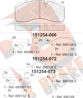 R Brake RB1254-073 - Jarrupala, levyjarru inparts.fi