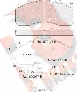 R Brake RB1254-217 - Jarrupala, levyjarru inparts.fi