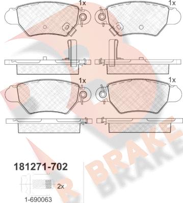 R Brake RB1271-702 - Jarrupala, levyjarru inparts.fi