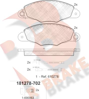 R Brake RB1278-702 - Jarrupala, levyjarru inparts.fi