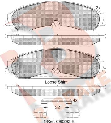 R Brake RB2097 - Jarrupala, levyjarru inparts.fi