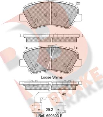 R Brake RB2029 - Jarrupala, levyjarru inparts.fi